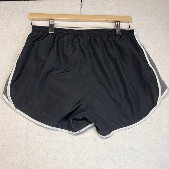 Nike Dri-Fit Black w/ White Trim Athletic Shorts, Lined, Drawstring, Size Large - Picture 3 of 4